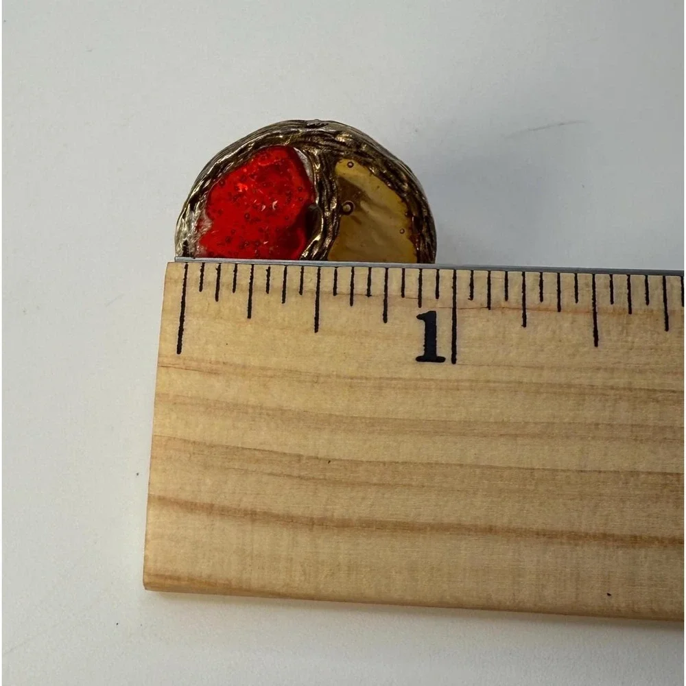 Coro casuals ladies cuff links vintage Venetian Glow